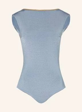 Mymarini Strój Kąpielowy Z Dekoltem High Neck Seabody Shine Dwustronny Z Ochroną Uv 50+ grau