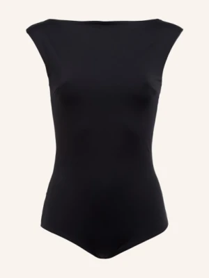 Mymarini Strój Kąpielowy Z Dekoltem High Neck Seabody Dwustronny Z Ochroną Uv 50+ schwarz czarny