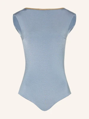 Mymarini Strój Kąpielowy Z Dekoltem High Neck Seabody Shine Dwustronny Z Ochroną Uv 50+ grau szary