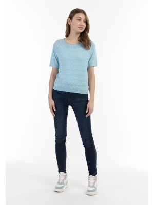 myMo Koszulka dzianinowa w kolorze błękitnym rozmiar: XL