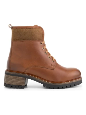 mysa Skórzane botki "Daphne" w kolorze brązowym rozmiar: 40