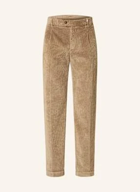Myths Chinosy Ze Sztruksu Regular Fit braun