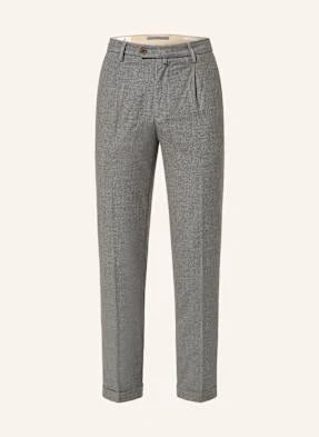 Myths Spodnie Flanelowe Extra Slim Fit grau