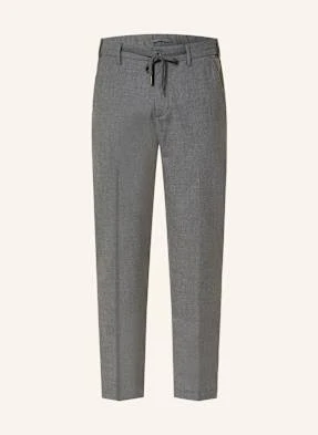 Myths Spodnie Z Flaneli W Stylu Dresowym Extra Slim Fit grau