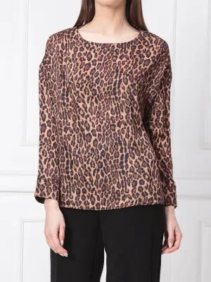 NA-KD Bluzka Leopard | Relaxed fit