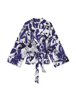 Nadrukowana Bawełniana Koszula Kimono Maliparmi