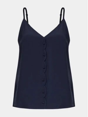 NAF NAF Top Ilina C1 YHNC26 Granatowy Regular Fit