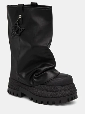 Naked Wolfe buty skórzane Disturb damskie kolor czarny na platformie Disturb Leather Black