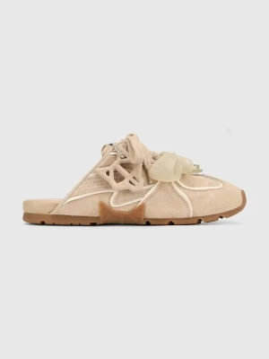 Naked Wolfe klapki damskie zamszowe Admire Off White Suede
