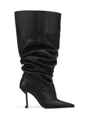 Naked Wolfe kozaki skórzane Vern damskie kolor czarny na szpilce Vern Nappa Prince Leather Black