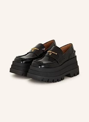 Naked Wolfe Loafersy Na Platformie Delusion schwarz