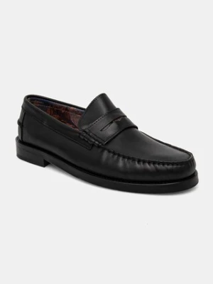 Naked Wolfe mokasyny skórzane Riviera męskie kolor czarny Riviera Black Leather
