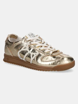 Naked Wolfe sneakersy skórzane Exposure damskie kolor złoty Exposure Crinkle Leather Gold