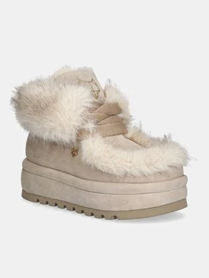 Zdjęcie produktu Naked Wolfe śniegowce Bambi kolor beżowy Bambi Faux Fur Suede Ice