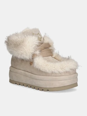 Naked Wolfe śniegowce Bambi kolor beżowy Bambi Faux Fur Suede Ice