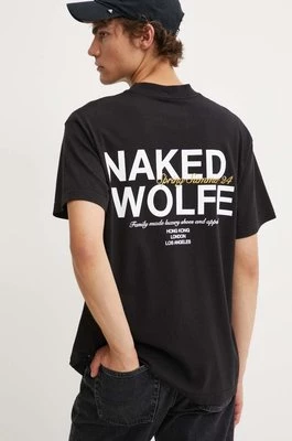 Naked Wolfe t-shirt bawełniany męski kolor czarny z nadrukiem classic.tee