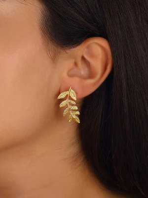 Nakkash Pozłacane kolczyki-wkrętki rozmiar: onesize