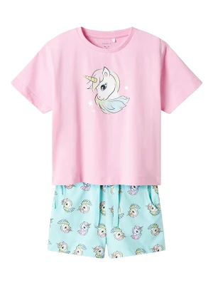 name it 2-częściowy zestaw w kolorze jasnoróżowo-błękitnym rozmiar: 92