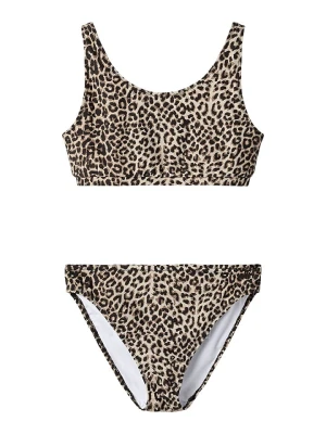 name it Bikini "Animal" w kolorze czarno-beżowym rozmiar: 158 / 164