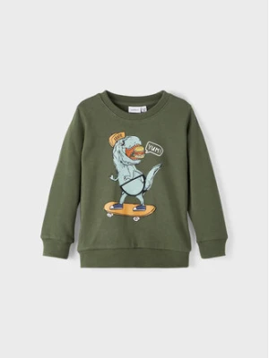 NAME IT Bluza 13206392 Zielony Regular Fit