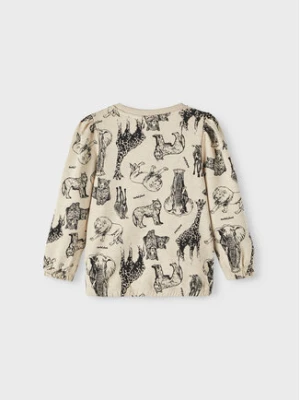 NAME IT Bluza 13212437 Beżowy Regular Fit