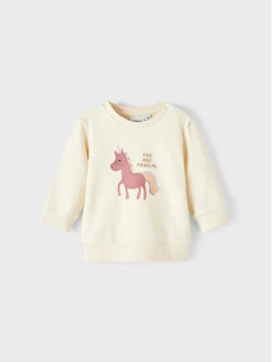 NAME IT Bluza 13212668 Écru Regular Fit Kremowy