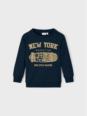 NAME IT Bluza 13218863 Granatowy Regular Fit