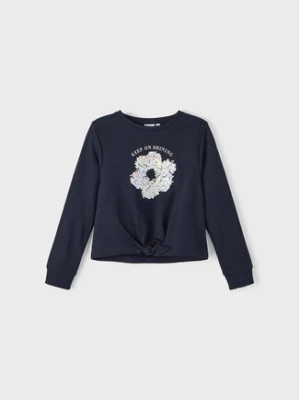 NAME IT Bluza 13219611 Granatowy Regular Fit