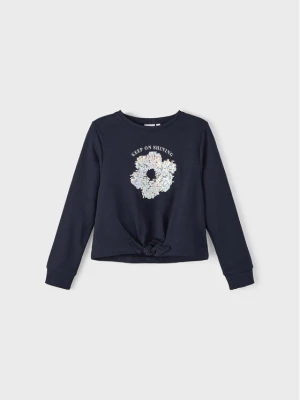 NAME IT Bluza 13219611 Granatowy Regular Fit