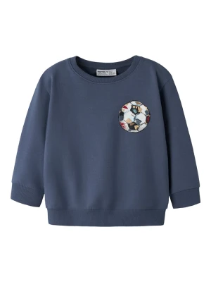 name it Bluza "Louie" w kolorze niebieskim rozmiar: 92