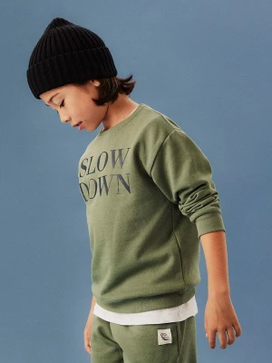 name it Bluza "Nello" w kolorze zielonym rozmiar: 116