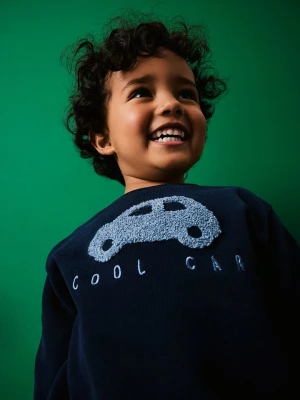 name it Bluza "Obear" w kolorze granatowym rozmiar: 116