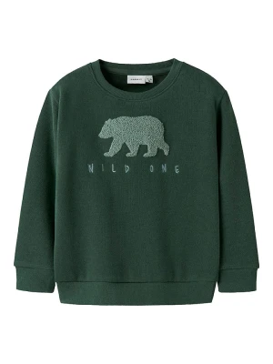 name it Bluza "Obear" w kolorze zielonym rozmiar: 110