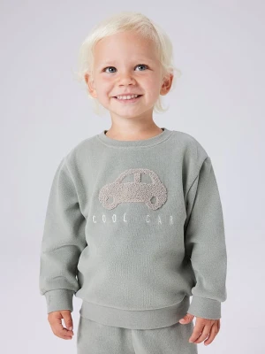 name it Bluza "Obear" w kolorze zielonym rozmiar: 122 / 128