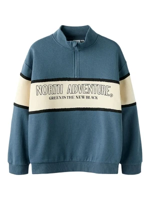 name it Bluza "Poborde" w kolorze beżowo-błękitnym rozmiar: 146/152