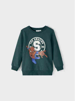 NAME IT Bluza SPIDER-MAN 13210737 Zielony Regular Fit