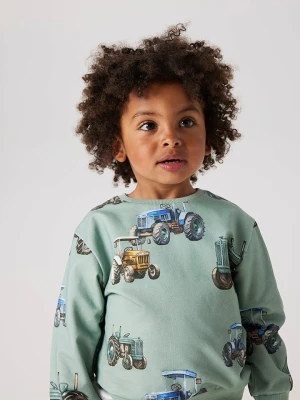 name it Bluza w kolorze zielonym ze wzorem rozmiar: 122/128