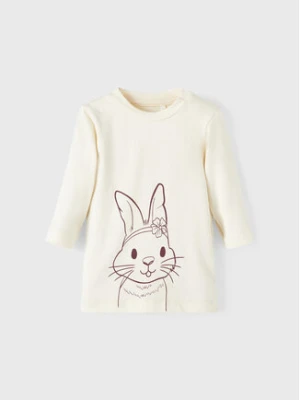 NAME IT Bluzka 13207281 Beżowy Regular Fit