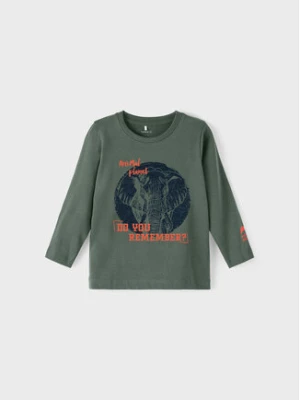 NAME IT Bluzka 13212502 Zielony Regular Fit