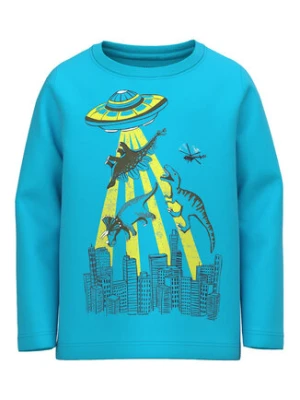 NAME IT Bluzka 13218856 Niebieski Regular Fit