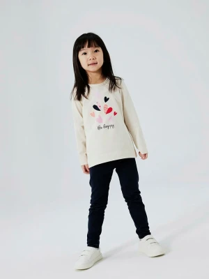 name it Dwustronne legginsy "Olga" w kolorze granatowym rozmiar: 92