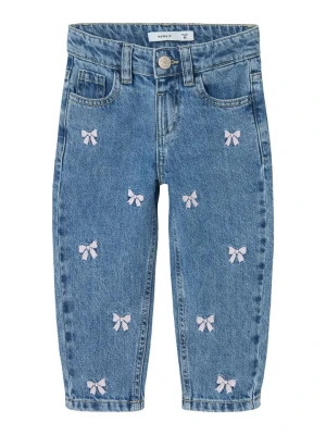 name it Dżinsy "Bella" - Comfort fit - w kolorze niebieskim rozmiar: 122