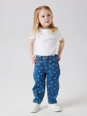 name it Dżinsy "Bella" - Mom fit - w kolorze niebieskim rozmiar: 104