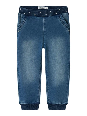 name it Dżinsy "Bella" w kolorze błękitnym rozmiar: 122