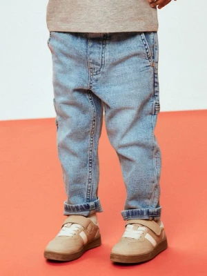 name it Dżinsy "Ben" - Tapered fit - w kolorze błękitnym rozmiar: 98