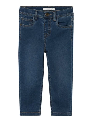 name it Dżinsy "Silas" - Tapered fit - w kolorze granatowym rozmiar: 122