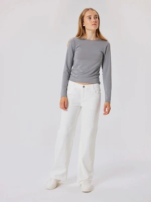 name it Dżinsy "Tazza" - Straight fit - w kolorze białym rozmiar: 152