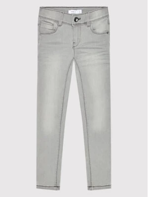 NAME IT Jeansy Polly 13197308 Szary Skinny Fit