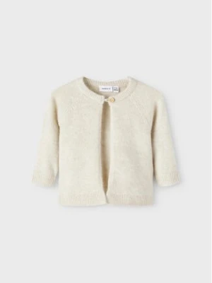 NAME IT Kardigan 13218679 Beżowy Regular Fit