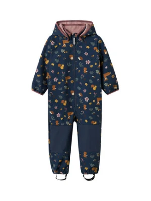 NAME IT Kombinezon softshell 13236599 Granatowy Regular Fit